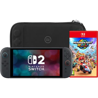 Nintendo Switch 2 + Mario Kart World + BlueBuilt beschermhoes