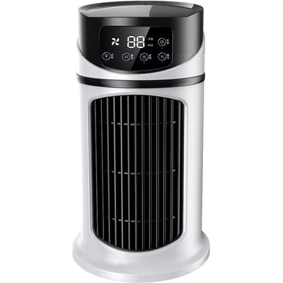 Draagbare Airconditioner Ventilator Verdampende Mini Luchtkoeler met Timer Stille USB Desktop Koelventilator black