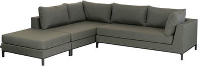 WOOOD Sicilië Loungeset Tuin – Aluminium – Groen – 60x246x262