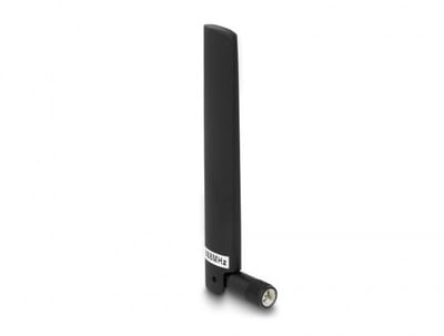 Delock LoRa 868 MHz Antenna SMA plug 3 dBi omnidirectional with tilt joint black