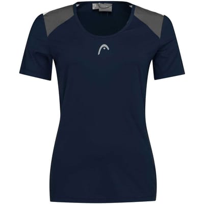 Head Dames/Dames Club 22 Tech T-shirt (Donkerblauw)