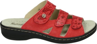 Hickersberger - 5111 - Dames slippers - Kleur: Rood - Maat: 38