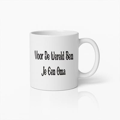 Beste Oma Ter Wereld Mok – Hartelijk Cadeau Voor Grootmoeders