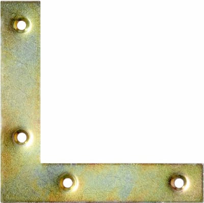 Vensterhoeken - Hoekbeugels - Kozijn Bevestigen - Geel Verzinkt - 70x70x14mm