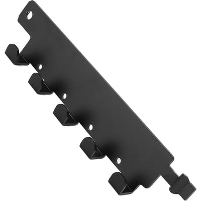 L-rail Haken Aluminiumlegering Wandmontage L-rail Gereedschapsorganizer voor Garage RV Bus Vrachtwagen Zwart