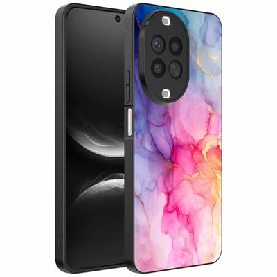 Geschikt voor Huawei Nova 14 Telefoonhoesje met marmeropdruk - TPU backcover case marble design - Regenboog - Smartphonica geschikt voor Huawei Nova 14