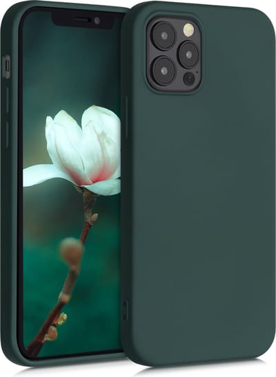 kwmobile telefoonhoesje geschikt voor Apple iPhone 12 / iPhone 12 Pro - Hoesje voor smartphone - Back cover in mosgroen