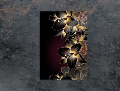 TMK ArtDeko - Snijplank - 35x52 cm - Glas - Orchidee