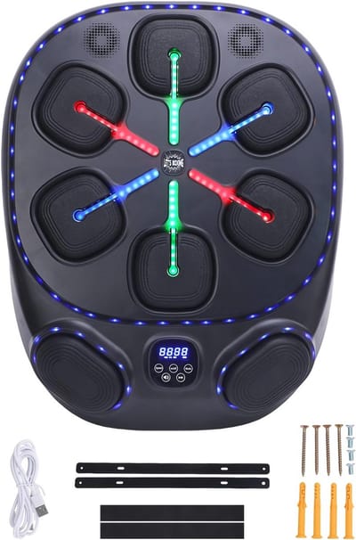 Verstelbare Smart Music Boxing Machine - Bluetooth Wandboksmachine voor Kinderen en Volwassenen