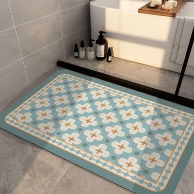 Amerikaanse Diatomeeënaarde Mat Toilet Badkamer Deur Absorberend Sneldrogend Voetmat Huishoudelijk Antislipmat 40 * 60Cm