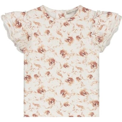 Sweet petit peuter T-shirt Fieke Light Beige Melange 74 dames