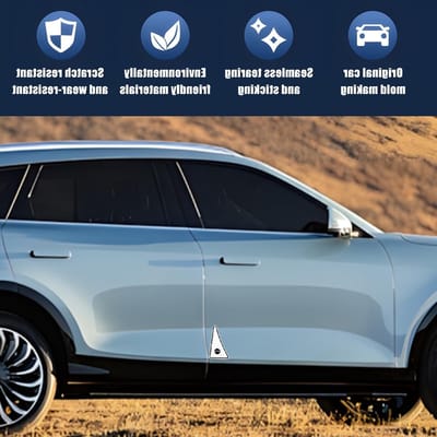 2 Stuks Auto Deur Hoekbescherming en Bumper Stickers - Anti-Scratch en Anti-Frictie Strips voor Deur Hoeken (Wit)