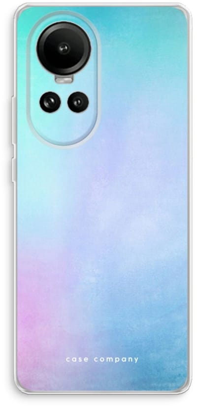Case Company® - Hoesje geschikt voor Oppo Reno 10 hoesje - Mist pastel - Soft Cover Telefoonhoesje - Bescherming aan alle Kanten en Schermrand