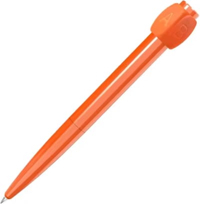 ABCD Pen | Oranje | Leuke Pennen | Pen Kind | Pennen | Grappige Pennen | Cadeau Tip | Kadeau Tip | Leuk Cadeau Voor Kinderen | Pen Voor School | Spiekpen | Antwoord Pen
