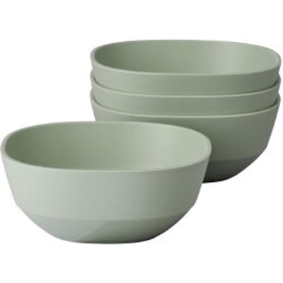 Mepal Serveerschaal Silueta 250 ml set 4 stuks - Nordic sage - campingservies - buitenservies