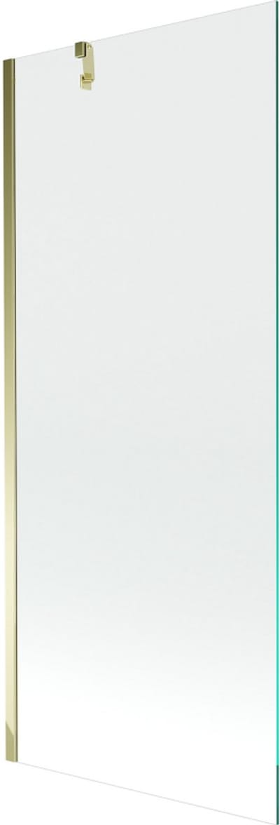 Mexen Next badwand 1-delig 80 x 150 , transparant, goud - 895-080-000-00-00-50