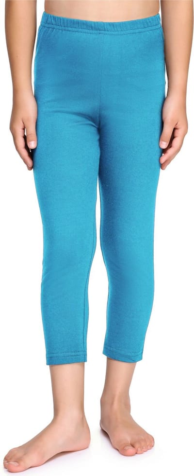 Merry Style Meisjes Leggings - Sport - Vrijetijdsbroek - Capri - Katoen - MS-MS10-226-LE - Donkerturquoise - 110