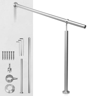 Edelstaal Trapleuning leuning 180cm RVS Reling Wandleuning roestvrij staal