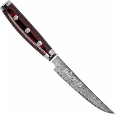 Yaxell Super Gou Steakmes – 12 cm – 161 Lagen Damaststaal – SG2 Staal – 63 HRC – Canvas-Micarta Heft