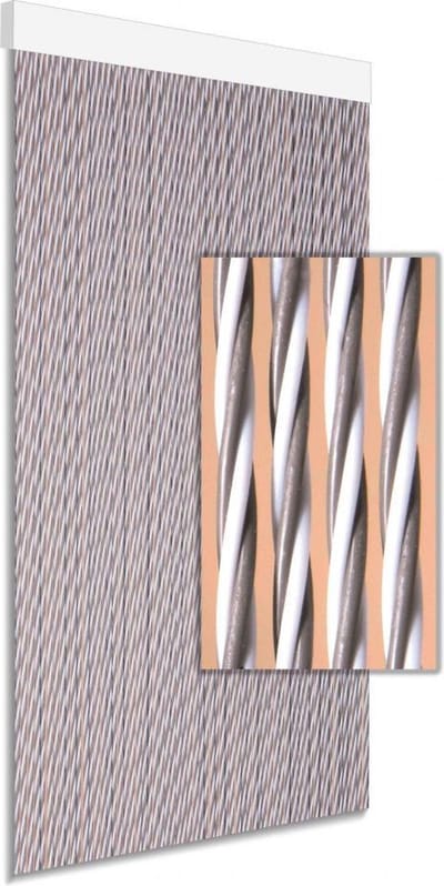DEGOR - vliegengordijn - deurgordijn - Dara - taupe - 90x210cm