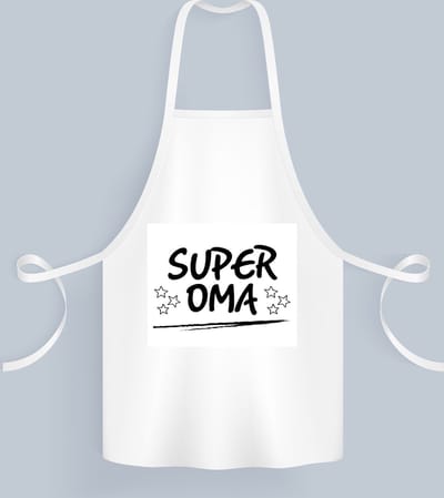 Akyol - super oma Keukenschort - Oma - een oma - verjaardagscadeau - cadeau voor oma - gift - kado - 82 bij 71 cm