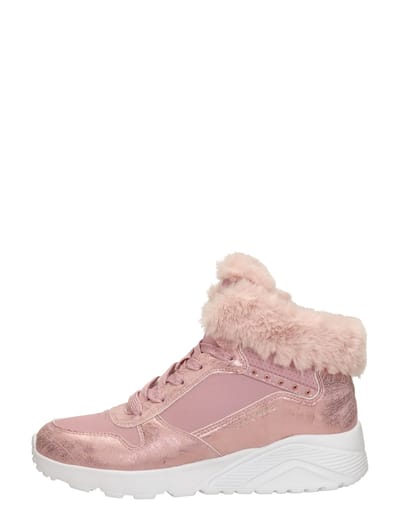 Enkellaarzen Skechers Uno Lite Veterschoen hoog - roze - Maat