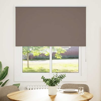 vidaXL - Rolgordijn - verduisterend - koffie - 120x130 - cm - stofbreedte - 116,6 - cm
