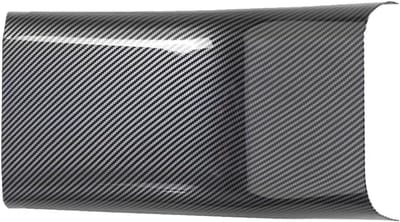 Center Console Achter Anti Kick Plate Cover van Glanzend Koolstofvezel voor Tesla Model 3 Y, Achteruitlaat Beschermpaneel Trim, Perfecte Pasvorm en Duurzaam Materiaal