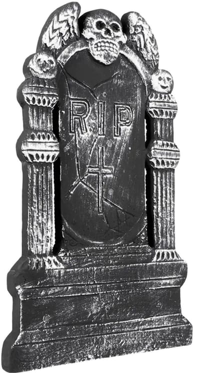 Boland Kerkhof grafsteen - 50 x 30 cm - kunststof - RIP - halloween