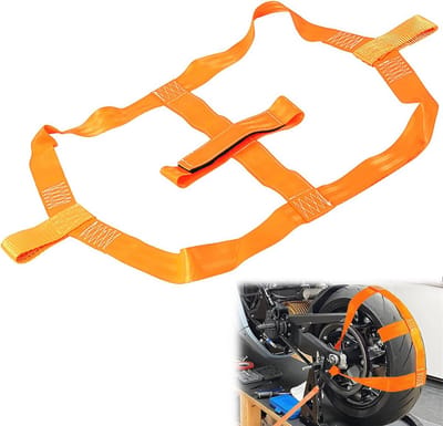 Universele Motor Lashing Straps voor Transport - Versterkte Lashing Loop voor Achterwielbevestiging
