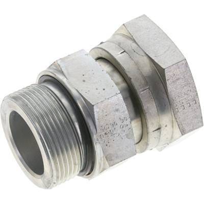 UN 2''-12 x G 1 1/2'' F/M Verzinkt Stalen Neusstuk ORFS 250 Bar - Hydrauliek - FL2S-FM-EZE-200U-112G-O