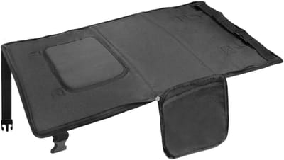 Vliegtuig Reisbed - Kinder Stoelverlenger - Comfortabel Reizen - Antislip Stabiliteit - 76 cm - Zwart