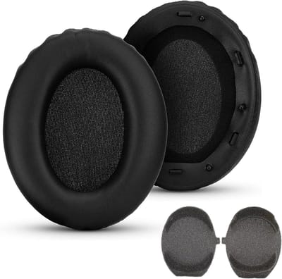 Comfortabele Oorkussens voor WH-1000XM3 Hoofdtelefoon - Zachte Earpads met Geluiddemping en Geheugenfoam, Zwart