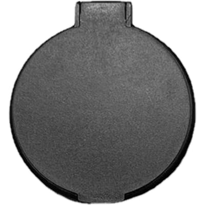 Enkelzijdige opvouwbare ronde spiegel van kunststof, draagbaar en compact, wit