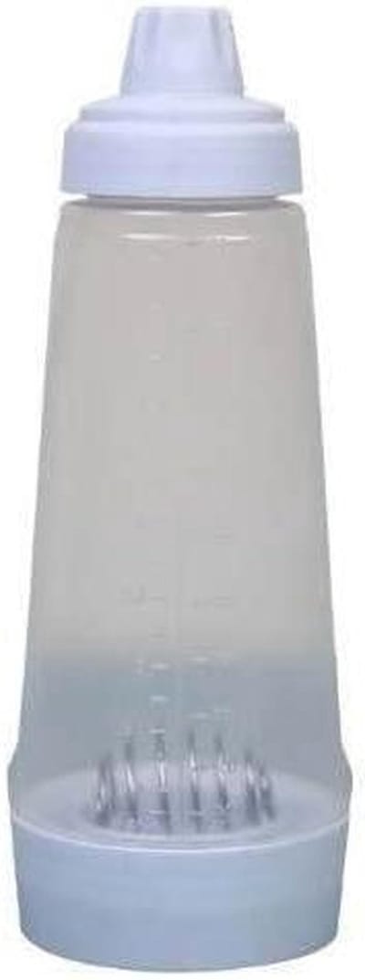 Beslag Mixer Dispenser - Pannenkoek Fles - Ontbijt Maken - 2-in-1 Mixer Dispenser - 1 Gram - Zwart