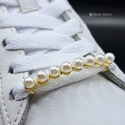 Beste Veters - Schoenaccessoires - Schoenveter clips - Sneaker gesp - Schoenveter gesp - Veter clip - Parels - Goud - Gold - Kerst