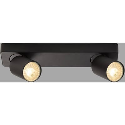 Searchlight Spot plafondlamp, zwart, 2-lamps, aluminium, GU10