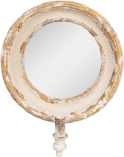 Clayre & Eef Spiegel 38x14x47 cm Beige Hout