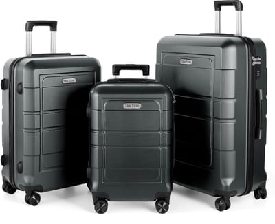 TAN.TOMI Kofferset - 41L Handbagage + 65L + 95L Ruimbagage - Cijferslot - Slot Reiskoffer met Wielen - Lichtgewicht, Duurzaam en Ruim - Perfect voor Vliegreizen