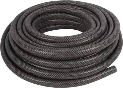 Tuilana ®- Grijze versterkte tuinslang - Lengte 25 meter - Dikte 13 mm - 1/2” inch - Flexibele tuinslang - Anti knik - Bewatering - Waterslang - Hoogwaardige kwaliteit