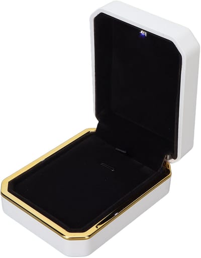 Mmgoqqt 1 Stuk - Lichtgevende Sieradendoos - Wit - Hangerdoos - Composietmateriaal - Elegante Geschenkdoos Voor Sieraden