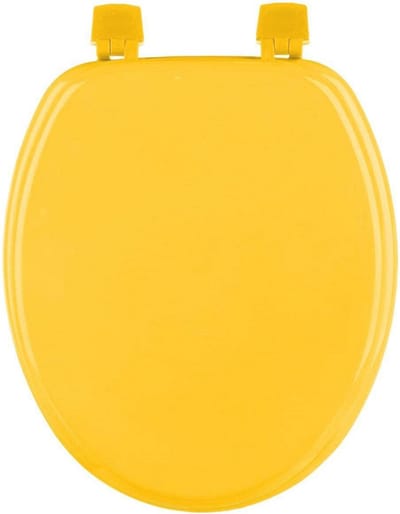 Houten WC-bril 18 inch - Geel