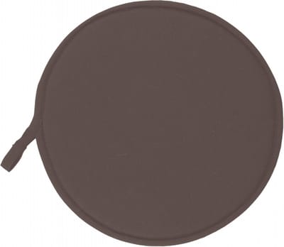 Tiseco Home Studio - Stoelkussen SUAVE - SET/6 - katoen - met antislip stippen - Rond - Dia 37 cm - Bruin