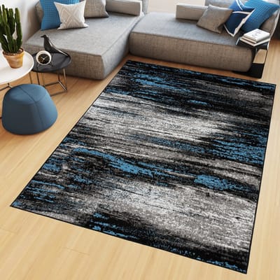Tapiso Maya Vloerkleed Grijs Woonkamer Kleed Modern Tapijt Maat- 80x150