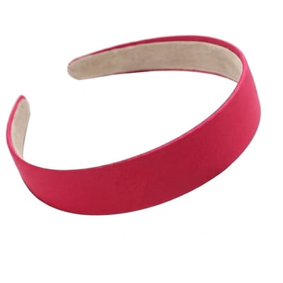 Felroze haarband dames – smalle kunststof diadeem met matte stoflaag – stijlvolle hoofdband voor dagelijks gebruik, mode en haarstyling