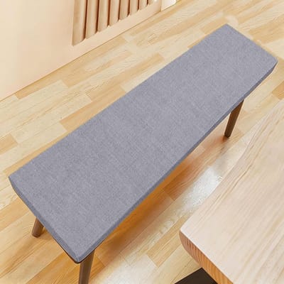 Bankkussen Binnen 50 x 120 cm Wasbare Kussen Voor Tuinbank Overtrek Wasbaar Voor Tuin, Terras, Bierbankkussens, Bekledingen, Kussens Polsters, Lichtgrijze