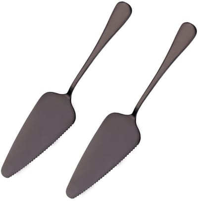 Dailygoods- Taartschep met gekartelde randen - Roestvrij Staal - Vaatwasmachinebestendig - Snijden/Serveren - 4,7 cm x 23 cm - Duurzaam en slijtvast - Taartmes