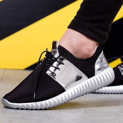 Sneakers Heren Tennisschoenen Mannelijk Stabiliteit Atletische Trainers Sportschoenen Dames Zwart Goud Zilver 5 zilver