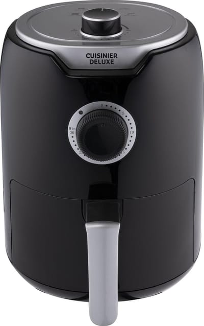 Cuisinier Deluxe Hetelucht friteuse - Airfryer - Gezond Frituren - Hetelucht Frietpan - met Timer - 2 Liter