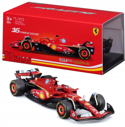 Bburago Ferrari SF-24 F1 Bolide Charles Leclerc 1:43 - Italiaanse GP 2024